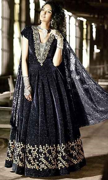 Velvet Anarkali Suits